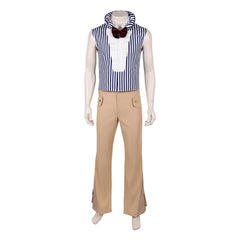 One Piece Live-action 2 (2026) Mr. 3 Galdino Blue Striped Set Outfits Cosplay Costume