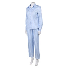 One Piece Live-action 2 (2026) Nami Blue Striped Sleepwear Outfits Cosplay Costume