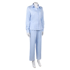 One Piece Live-action 2 (2026) Nami Blue Striped Sleepwear Outfits Cosplay Costume