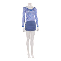 One Piece Live-action 2 (2026) Nami Blue Top Skirt Set Outfits Cosplay Costume