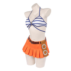 One Piece Live-action 2 (2026) Nami Blue Yellow Swimsuit Set Outfits Cosplay Costume 