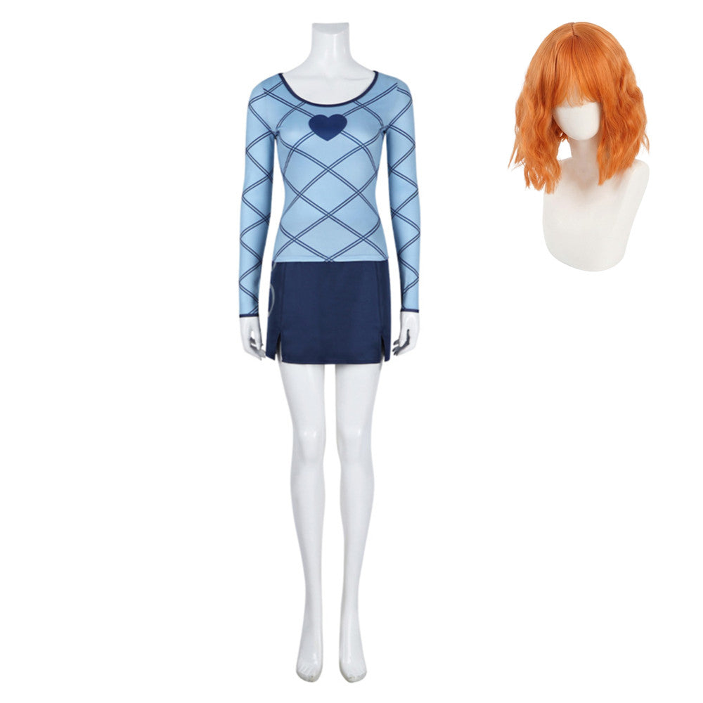 One Piece Live-action 2 (2026) Nami Crisscross Blue Set Outfits Cosplay Costume