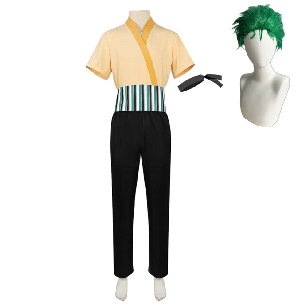 One Piece Live-action 2 (2026) Roronoa Zoro Yellow Black Set Outfits Cosplay Costume