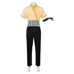 One Piece Live-action 2 (2026) Roronoa Zoro Yellow Black Set Outfits Cosplay Costume