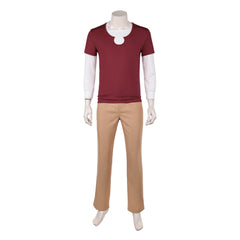 One Piece Live-action 2 (2026) Sanji Red Brown Set Outfits Cosplay Costume
