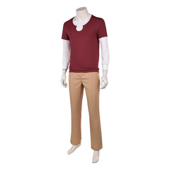 One Piece Live-action 2 (2026) Sanji Red Brown Set Outfits Cosplay Costume