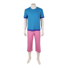 One Piece Live-action 2 (2026) Zoro Blue Shirt Pink Pants Set Outfits Cosplay Costume