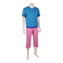 One Piece Live-action 2 (2026) Zoro Blue Shirt Pink Pants Set Outfits Cosplay Costume