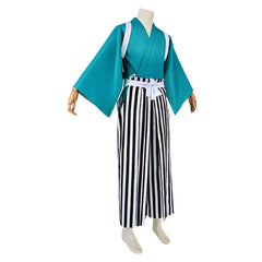 One Piece Wano Country Usopp Uhachi Blue Kimono Set Outfits Cosplay Costume