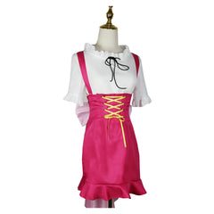 One Piece Whole Cake Island Nami Pink Dress Set Outfits Cosplay Costume