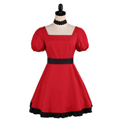 Oshi No Ko Season 3 (2026) Hoshino Rubii Red Dress Set Cosplay Costume 