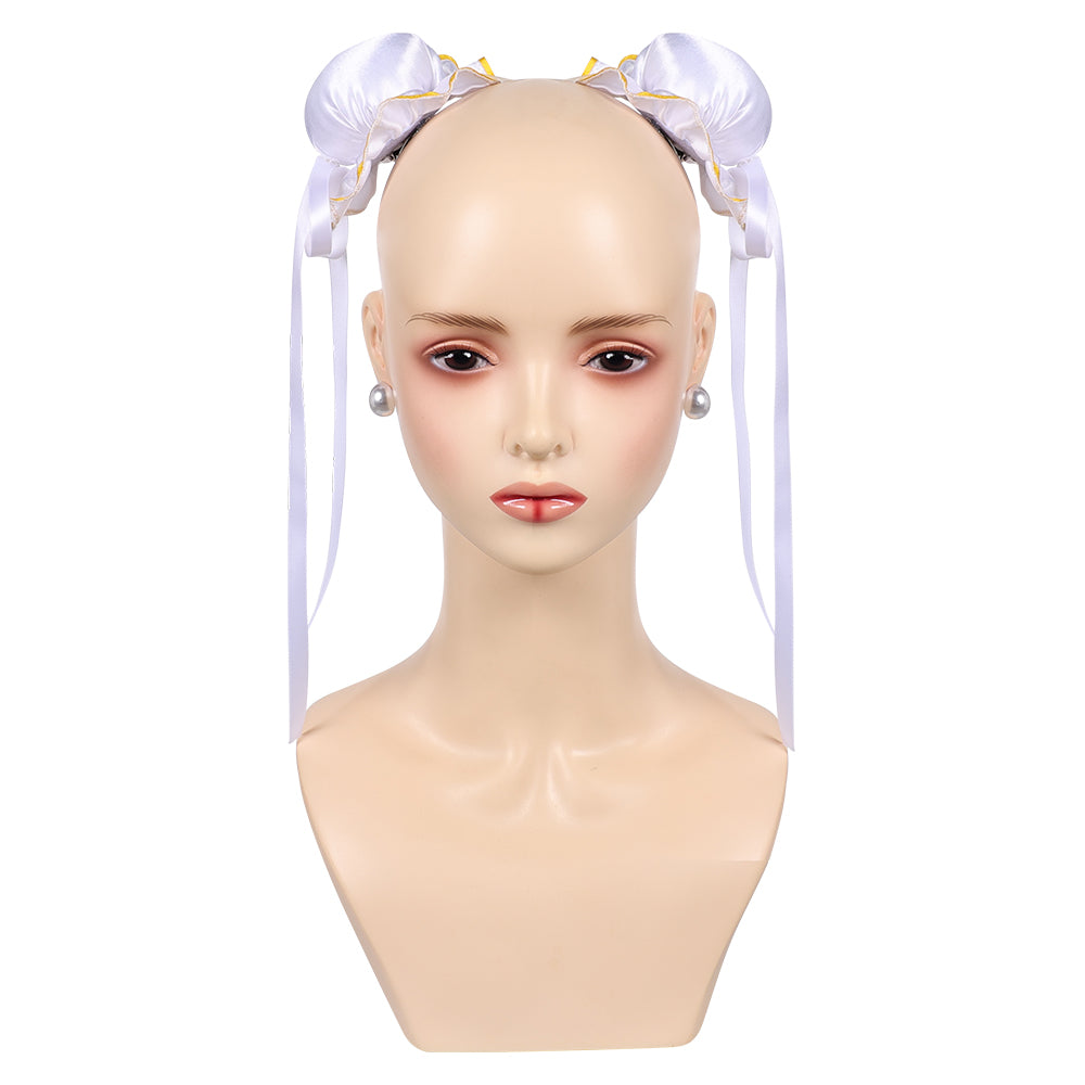 Overwatch 2 Street Fighter Juno Chun-Li Buns Earrings Cosplay Accessories Props