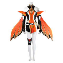 Overwatch Anran Ye Red Black Set Outfits Cosplay Costume Halloween Suit