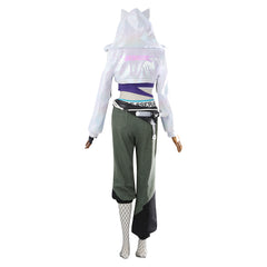Overwatch Ashe Le Sserafim White Purple Set Outfits Cosplay Costume