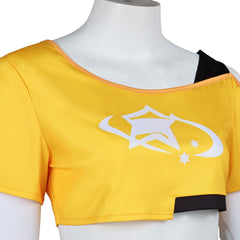 Overwatch Juno Date Day Yellow Purple Set Outfits Cosplay Costume