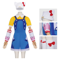 Overwatch Juno Yellow Blue Kitty Set Outfits Cosplay Costume 