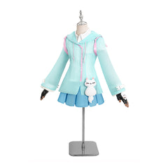 Overwatch Kiriko Blue Raincoat Set Outfits Cosplay Costume 