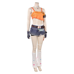Overwatch Mercy Le Sserafim Fearless Orange Set Outfits Cosplay Costume 