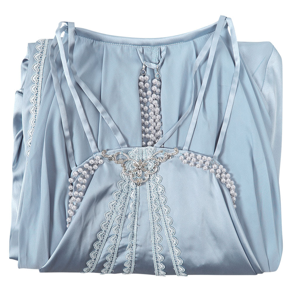 Padme Amidala Blue Nightgown Sleepwear Dress Outfits Cosplay Costume –  Coshduk