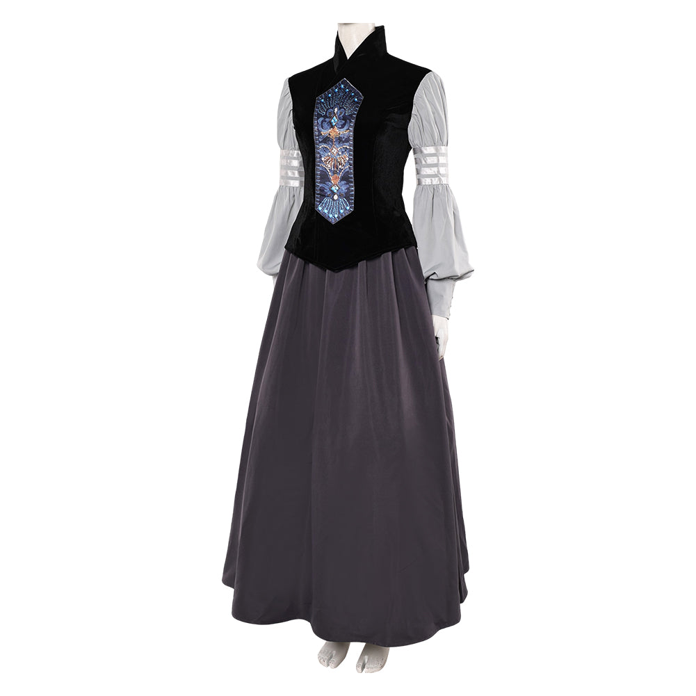 Padme Amidala Queen Packing Gown Black Top Skirt Set Outfits Cosplay C –  Coshduk