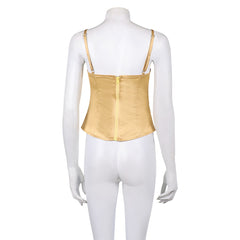 Padme Amidala Summer Meadow Yellow Vest Top Outfits Cosplay Costume