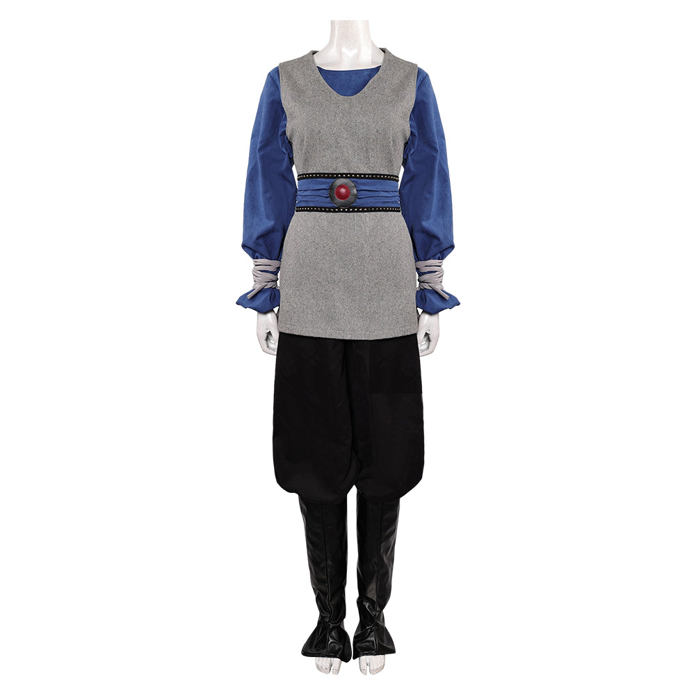 Padme Amidala Teenage Blue Gray Outfits Cosplay Costume Halloween Suit