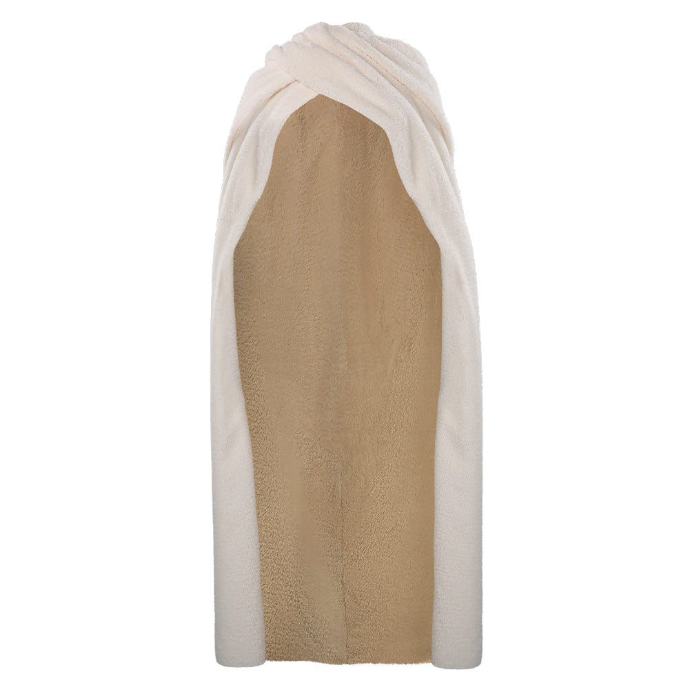 Padme Amidala White Fleece Cloak Only Outfits Cosplay Costume Halloween Suit