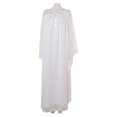 Padme Amidala White Nightgown Sleepwear Dress Cosplay Costume 