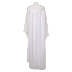 Padme Amidala White Nightgown Sleepwear Dress Cosplay Costume 