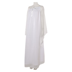 Padme Amidala White Nightgown Sleepwear Dress Cosplay Costume 