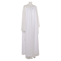 Padme Amidala White Nightgown Sleepwear Dress Cosplay Costume 