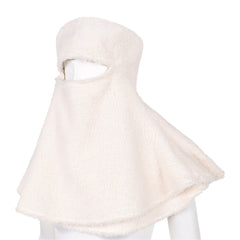 Padme Amidala White Plush Hat Mask Cosplay Accessories Props