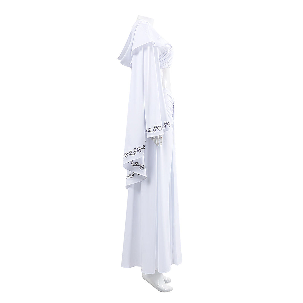 amidala white dress Padmé Naberrie Amidala White Top Skirt Set Outfits Cosplay Costume – Coshduk
