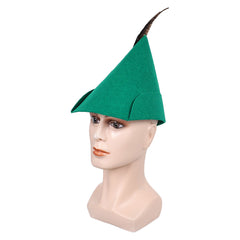 Peter Pan Robin Hood Green Hat With Feathers Cosplay Accessories Halloween Props
