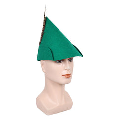 Peter Pan Robin Hood Green Hat With Feathers Cosplay Accessories Halloween Props