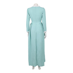 Pirates Of The Caribbean Elizabeth Swann Blue Dot Dress Outfits Cosplay Costume 