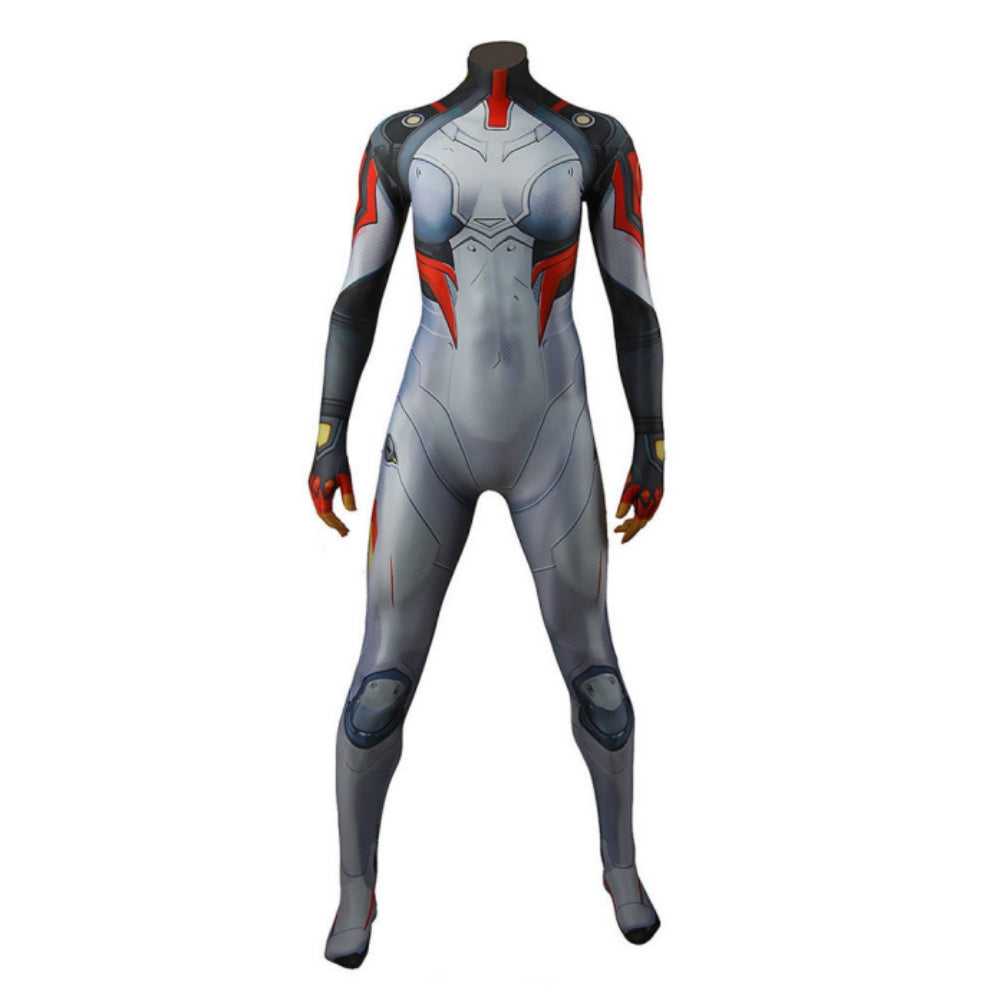 Mv Rivals (2025) Peni Parker Gray Red Jumpsuit Outfits Cosplay Costume
