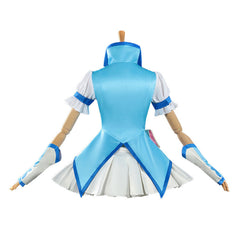 Pretty Cure Minazuki Karen Cure Aqua Blue White Set Outfits Cosplay Costume