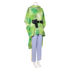 Princess Leia Green Camouflage Poncho Set Outfits Cosplay Costume 