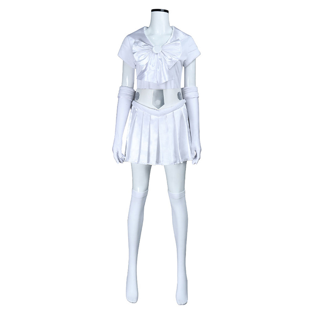 Princess Leia Sailor Guardians White Dress Set Outfits Cosplay Costume Halloween Suit 