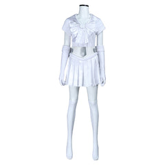 Princess Leia Sailor Guardians White Dress Set Outfits Cosplay Costume Halloween Suit 