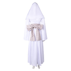 Princess Leia Ukiyo-e ​White Skirt Hood Set Outfits Cosplay Costume 
