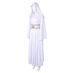 Princess Leia Ukiyo-e ​White Skirt Hood Set Outfits Cosplay Costume 