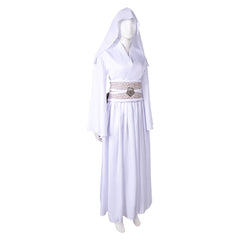 Princess Leia Ukiyo-e ​White Skirt Hood Set Outfits Cosplay Costume 