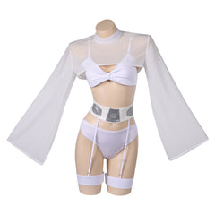Princess Leia White Sexy Lingerie Set Outfits Cosplay Costume 