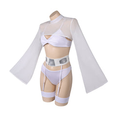 Princess Leia White Sexy Lingerie Set Outfits Cosplay Costume 