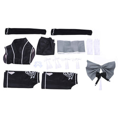 Game NieR:Automata No2 Type B 2B Black Kimono Outfits Cosplay Costume Halloween Carnival Suit