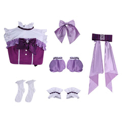 Puella Magi Madoka Magica Akemi Homura Purple Dress Set Magia Day Outfits Cosplay Costume 