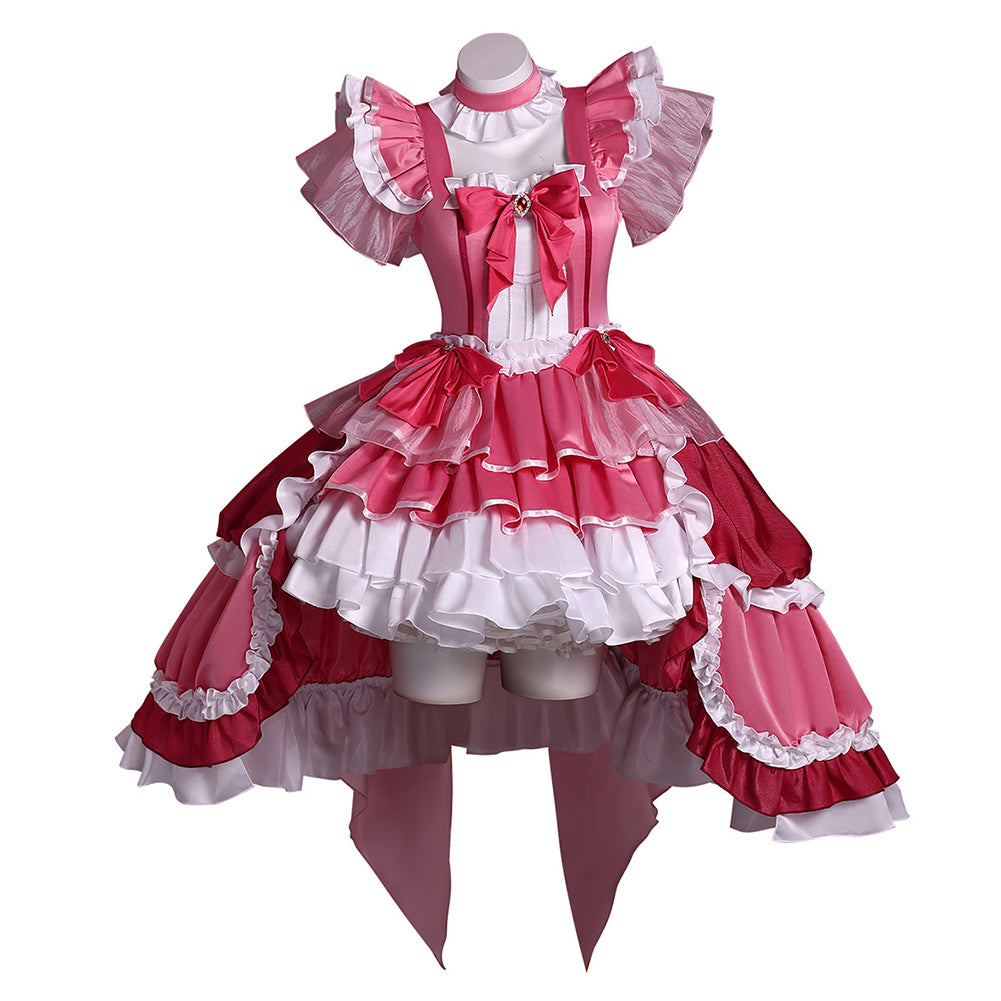 Puella Magi Madoka Magica Kyoko Sakura Red Lolita Set Magia Day Outfits Cosplay Costume