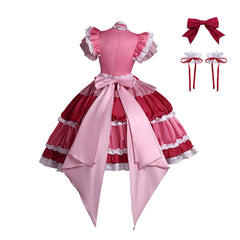 Puella Magi Madoka Magica Kyoko Sakura Red Lolita Set Magia Day Outfits Cosplay Costume